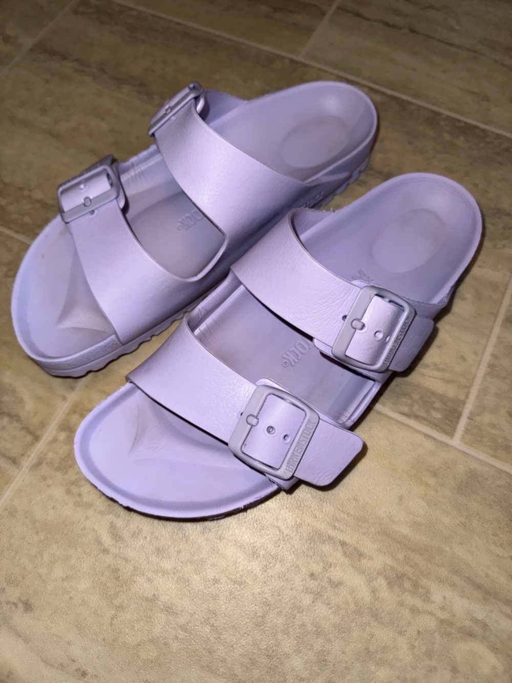 Birkenstock Lavender Two-Strap EVA Sandals